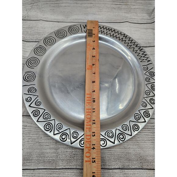 Wilton Armetale Reggae Pewter Pitcher And Plate - Picture 6 of 7